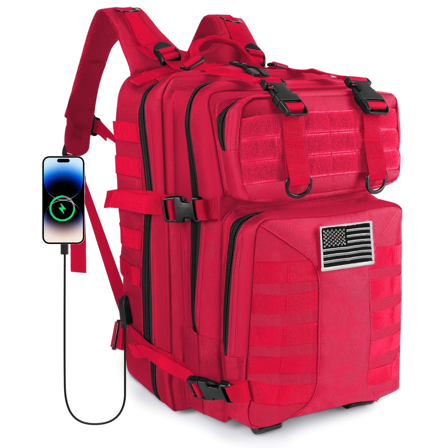 Tactical Military Backpack 50L – Large Capacity Molle Rucksack for Camping, Hiking, Hunting, Fishing & Travel, Unisex with Multiple Color Options