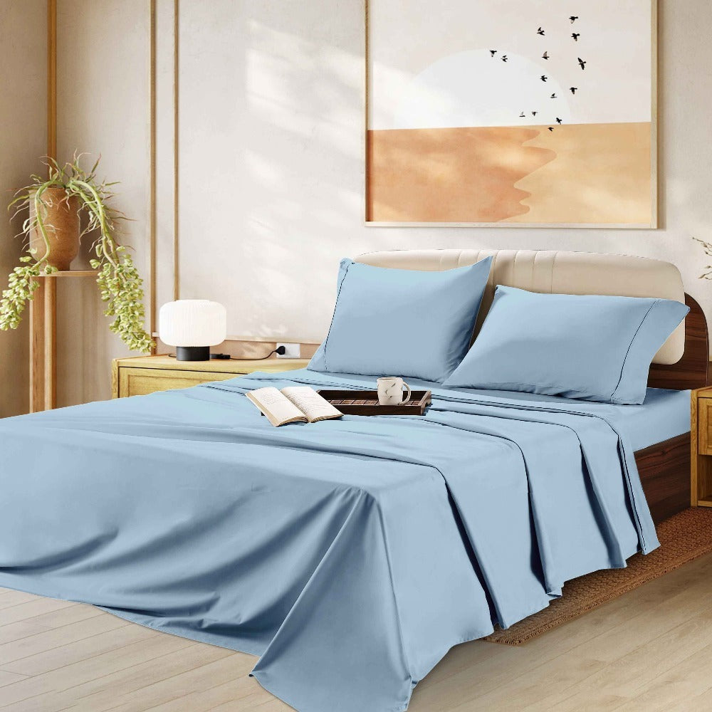 1000 Thread Count Egyptian Cotton Sheet Set with 16-Inch Deep Pocket in Twin, Full, Queen and King Sizes
