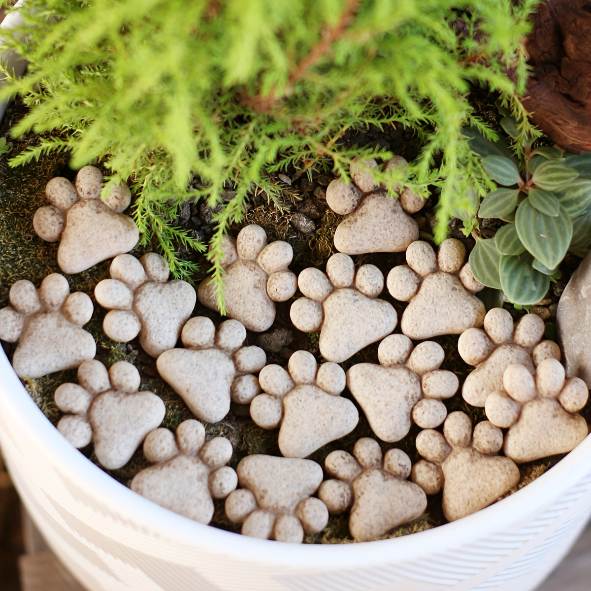 Stepping Stones | Cat Paw Resin Garden Lawn Pathway Bonsai Cat Lover