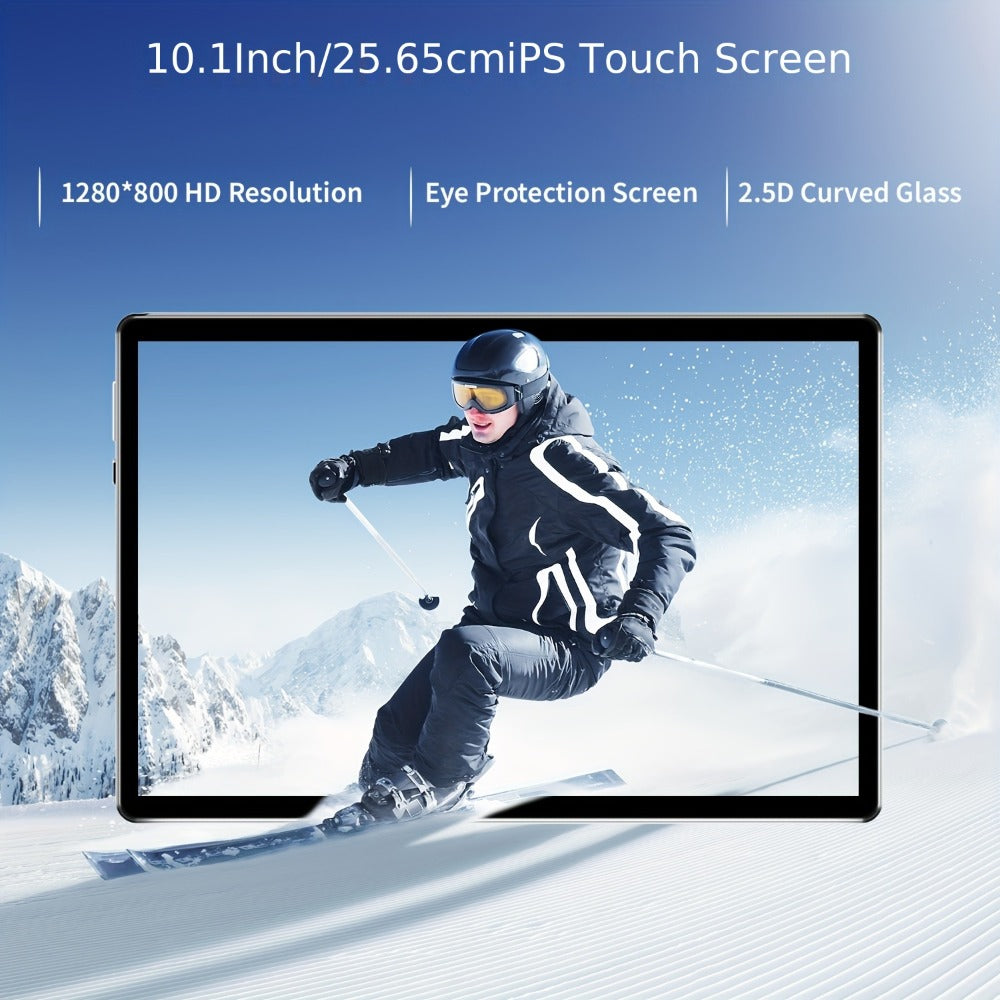Android 13 Tablet 10 Inch 6GB RAM 64GB ROM Quad-Core IPS HD Touchscreen, Long Battery Life, Large Storage Capacity, Powerful Performance Portable Tablet PC for Work Study Entertainment Adults Kids