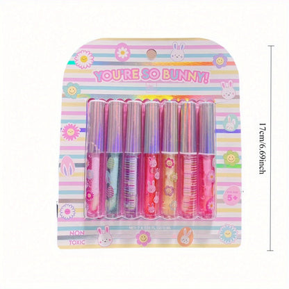 Lip Balm 7-Flavor Mini Gift Box with 0.04oz Twist-Up Tubes and Colorful Display Box Packaging