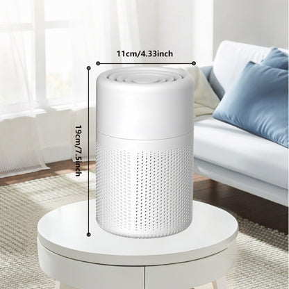 Air Purifier with Negative-Ion Function, Type-C Power, Blue Light, Aroma Box and 50 m3/h Airflow