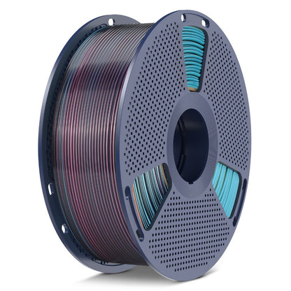 SUNLU PLA+ Four-Color Glossy Filament 1.75mm 1kg 4kg Multicolor Gradient Red Yellow Green Black Blue Purple Orange Gold FDM 3D Printer Filament Creality Bambu Prusa Compatible