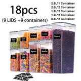 18pcs (9 jars + 9 lids)