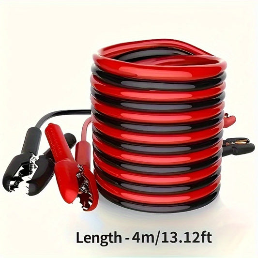 Jumper Cables 4 Meter 157 Inch Heavy Duty for Car Truck SUV – Battery Booster Jump Starter Cables 36V Max with 2 Live Wires Universal Fit