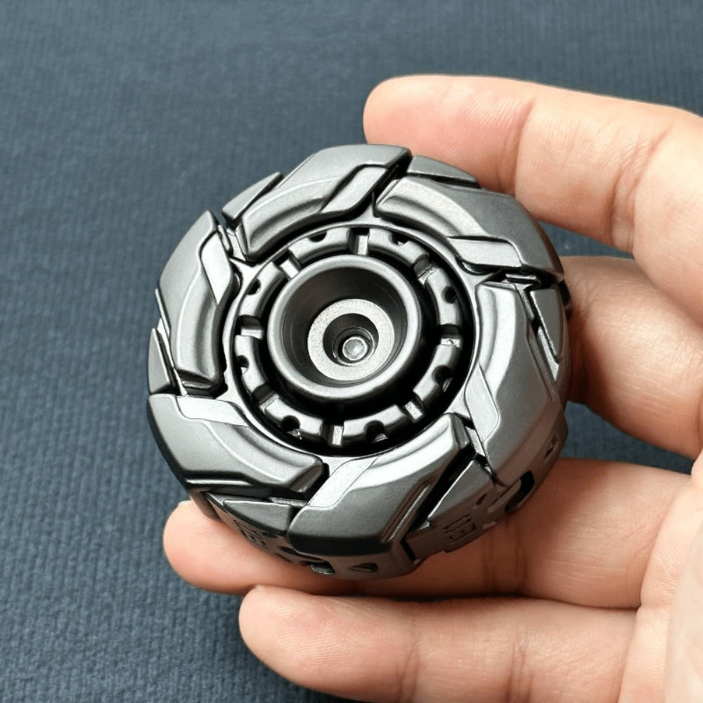 Adult Metal Fidget Spinner with Four Finish Options, 50 mm Diameter, Hex Key and Adjustable Blade Hardware