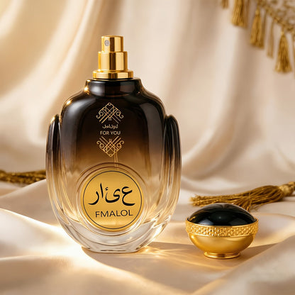 Agarwood Oud Arabic Perfume for Men 3.4 oz Long Lasting Luxury Woody Oriental Cologne - Dubai Middle East Noble Style Islamic Art Bottle - Gift for Him Birthday Anniversary