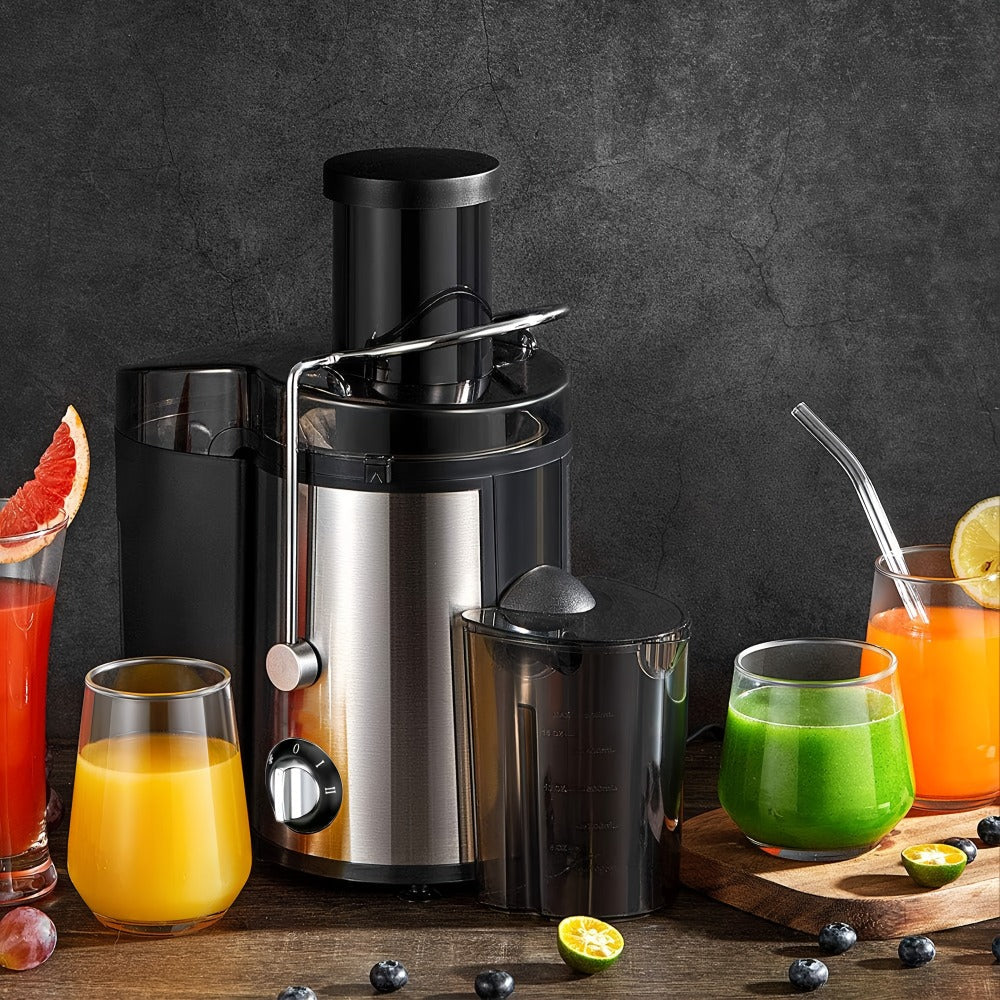 500W Centrifugal Juicer Machine with 3-Inch Feed Chute, Two Speeds and Upgrade or Juicer Configurations