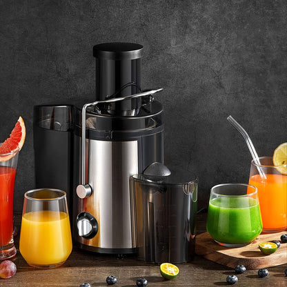 500W Centrifugal Juicer Machine with 3-Inch Feed Chute, Two Speeds and Upgrade or Juicer Configurations