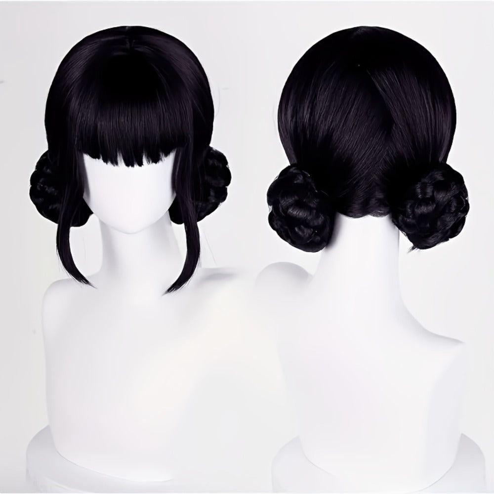 K-Pop Cosplay Wig Long Straight 30 Inch – Korean Idol Costume Hair for Halloween, Anime Convention & K-Drama Character Dress Up, Rose Red, Purple & Black Purple Colors for Women & Girls