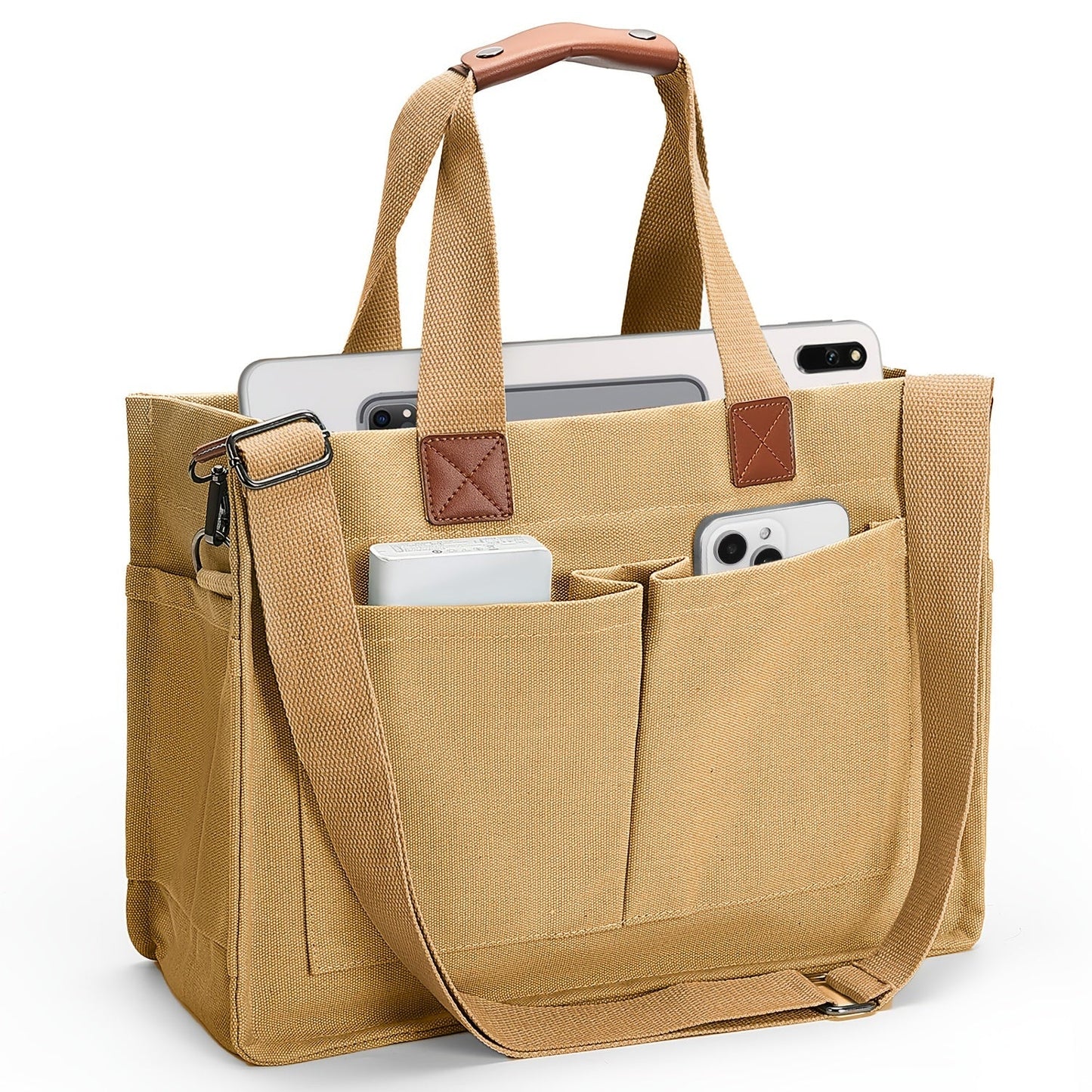Large Capacity Tote Bag for Women – Lightweight Shoulder Bag with Adjustable Strap & Polyester Lining, Daily Use
