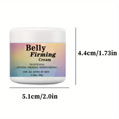 Body Cream 50g Jar with Caffeine Shea Butter Vitamin E and Macadamia Oil for External Belly Arm and Body Use