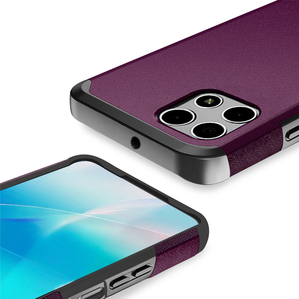 Revvl 7 5G Case Heavy Duty Dual Layer Shockproof with Magnetic Support – Hybrid Hard PC TPU Drop Protection Cover for T-Mobile Revvl 7 5G with Raised Bezels & Precise Cutouts