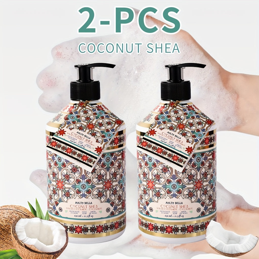 Moisturizing Liquid Hand Soap 2-Pack 21.3 fl oz Each — Foaming Pump Dispenser in 5 Scents, Gentle Gel Formula for All Skin Types, Bathroom Kitchen Office & Travel Hand Wash