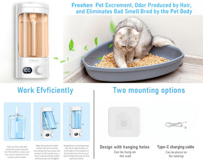 300ml Rechargeable Essential Oil Diffuser with Numeric Display, 100-Level Control Label and One Oil Bottle