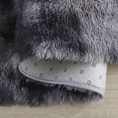 Rectangular Shaggy Area Rug with Four Color Labels and 24 x 35.8-Inch to 94.49 x 118.11-Inch Sizes