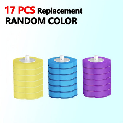 Disposable Toilet Brush System with Wall Bracket and 17- to 53-Refill Set or Refill-Only Options