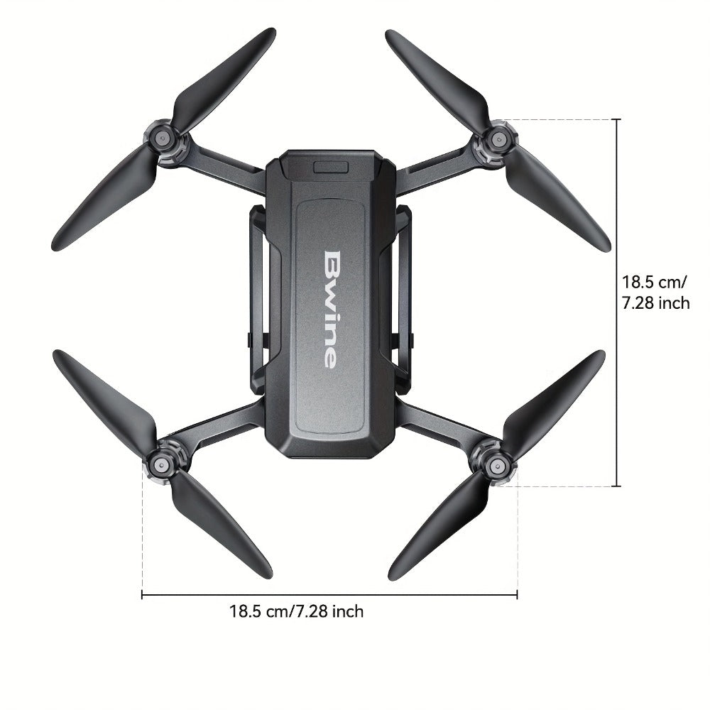 Bwine F7GB2 4K GPS Drone with 3-Axis Gimbal – 8.2MP Ultra-HD Camera 50-Min Flight Time 3.2KM Range Level 6 Wind Resistance FAA Remote ID Compliant Route Planning Gift for Adults Photographers 2 or 3 Batteries