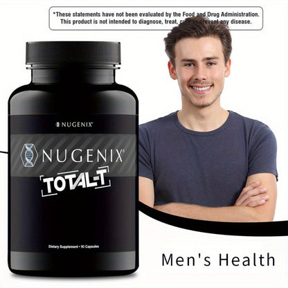 Nugenix Total-T Capsule Supplement, Two-Bottle Package with 30 Labeled Three-Capsule Servings per Bottle