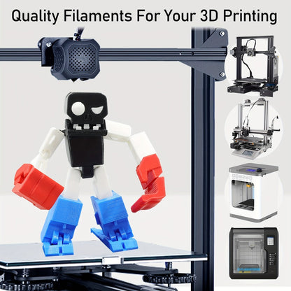 3D Printer Filament PETG 1.75mm 1kg Open-Rim Spool with 11 Solid, Transparent, Rainbow and Macaron Options