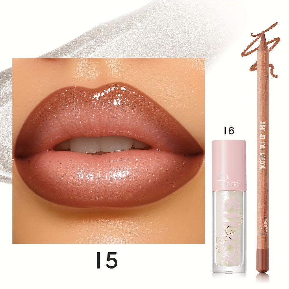 Lip Color and Liner Duo with Eight Recorded Shade Options from 14 Through 24 and Pink-Cap Tube