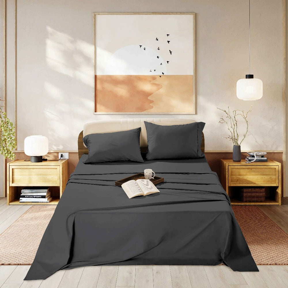 1000 Thread Count Egyptian Cotton Sheet Set with 16-Inch Deep Pocket in Twin, Full, Queen and King Sizes