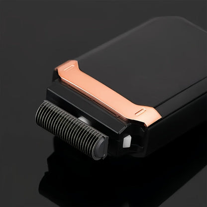 Black Foil Electric Shaver with Flip-Up Sideburn Trimmer, Rechargeable Body and 3.8-Inch Pictured Height