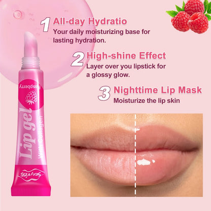 Lip Balm Set 24 PCS Luxury Gift Box Moisturizing Glossy Lip Gel Collection Hydrating Healing Chapped Lips Long Lasting Nourishing Lip Care Kit for Women Girls Birthday Christmas Valentine Gift