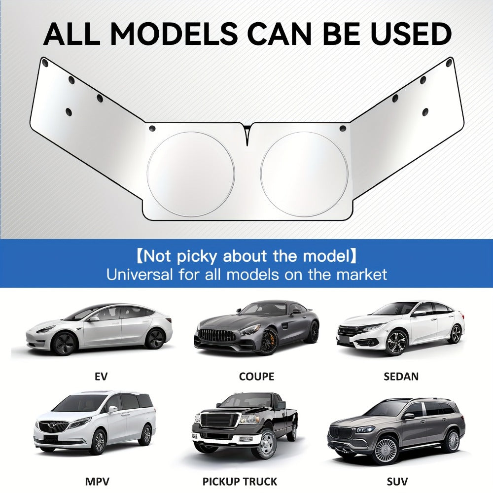 Windshield Sun Shade Universal Front & Side Window Cover UV Heat Block Privacy Protection – Upgraded 2026 Design Large Size Summer Car Accessory