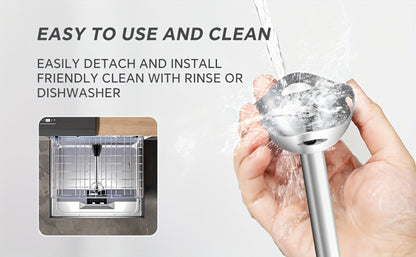 400W Immersion Blender with Two-Button Control, Detachable Shaft and 38 cm Black Handheld Body