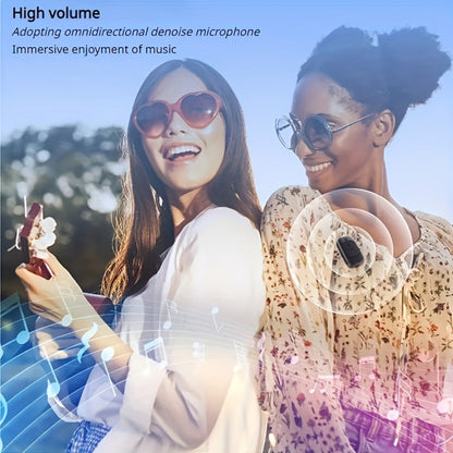 Wearable Bluetooth Speaker with Magnetic Clip, IPX5 Mini Wireless Speaker with Mic, Battery, Dustproof Portable Speaker for Workouts