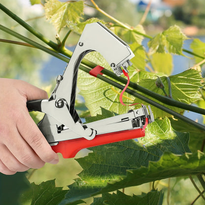 Garden Plant Tapener with Green Tool Set or Ten Red and Blue Replacement Tape Rolls for Vine Support