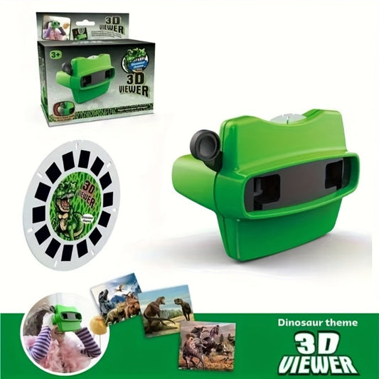 3D Slide Viewer Toy for Kids Ages 3+ – Screen-Free Sideshow Projector with Space Ocean Animals Dinosaurs Slides, Educational Viewing Toy for Boys Girls, Single & Bundle Sets Gift for Toddlers Children