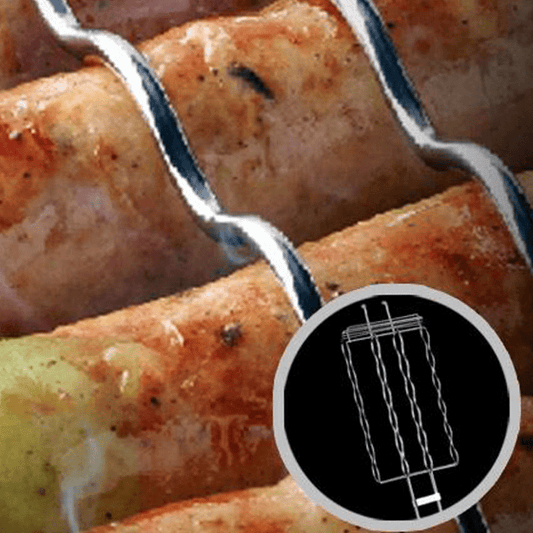 BBQ Sausage Grilling Basket – Metal Mesh Grill Basket