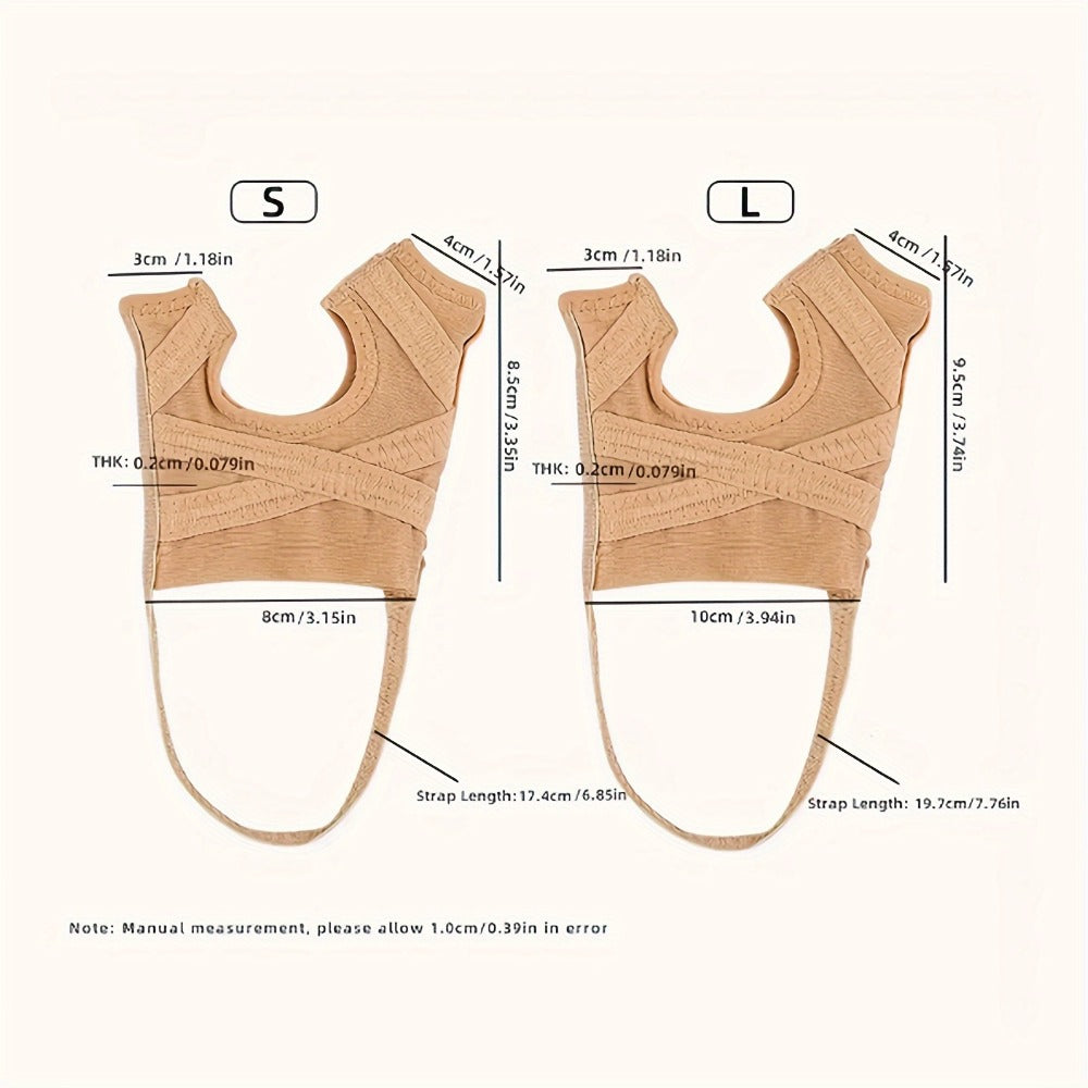 Adjustable Toe Separator Splint in Small or Large Sizes for Left or Right Foot, Two Checkout Options