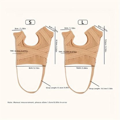 Adjustable Toe Separator Splint in Small or Large Sizes for Left or Right Foot, Two Checkout Options