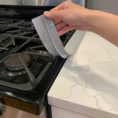 Silicone Countertop Gap Sealing Strips, 53 x 5.5 cm Self-Adhesive Trim in Five Color and Pack Options