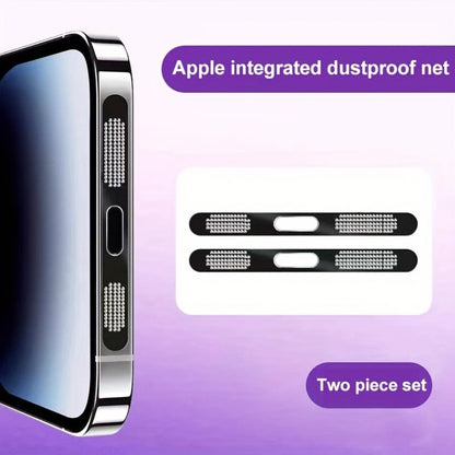 Two-Piece Metal Speaker and Earpiece Dust Mesh Cover Set for iPhone in Nine Pictured Color Options