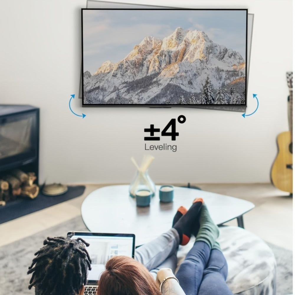 360° Full Rotation TV Wall Mount – Swivel Bracket for Flat Panel TVs, Space-Saving Wall-Mounted Installation, Home Theater & Modern Decor Compatible