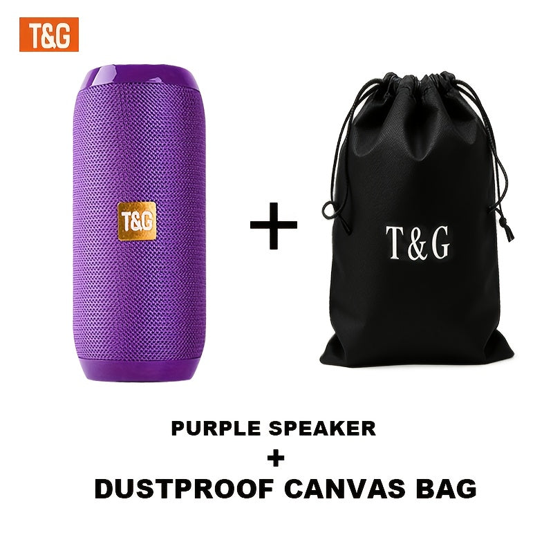 TG117 10W IPX4 Waterproof Portable Bluetooth Speaker with Carry Strap - HD Bass Sound, 1200mAh Battery, 33ft Range, Hands-Free Calling, TF Card USB AUX Wireless, Outdoor Travel Camping