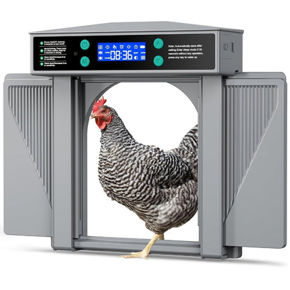 Automatic Chicken Coop Door | Timer Light Sensor Anti-Pinch Auto Open