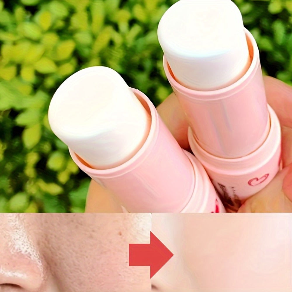Two-Piece Matte Foundation Stick Set with Full-Coverage Formula for Oily or Combination Skin