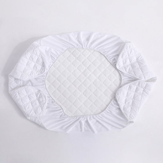 Mini Crib Mattress Protector Fitted Sheet 2 Pack – Quilted Breathable No Noise Baby Mattress Cover | 100% Polyester Protective Play Mat for Standard & Mini Crib | Coffee, Black & Yellow