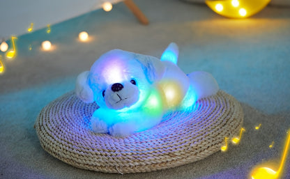 Plush Toy – Blue Puppy with Light-Up Body and Music for Colorful Interactive Room Display and Gifting