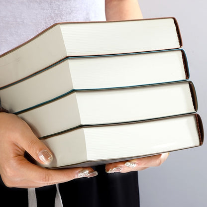 A5 Blank-Page Notebook with Seven Hundred Sixty Pages in Green, Blue, Pink or Black Covers