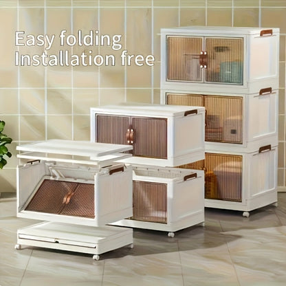 Lidded Rolling Storage Bin System in Seven Two-, Three-, Four- or Five-Tier Configurations