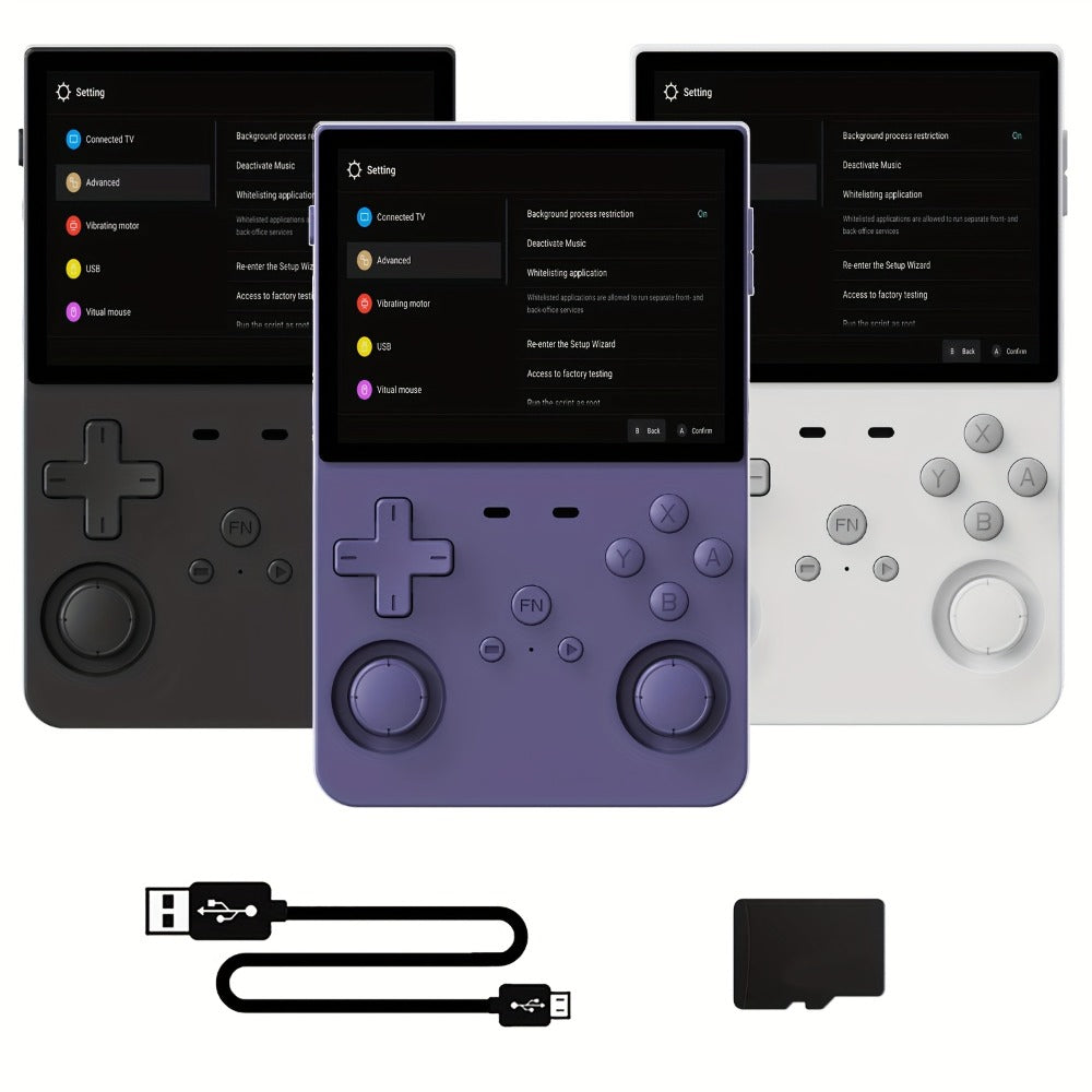 Handheld Game Console L35 with 3.5-Inch IPS HD Display, Open-Source Linux & 64GB/128GB Storage Options