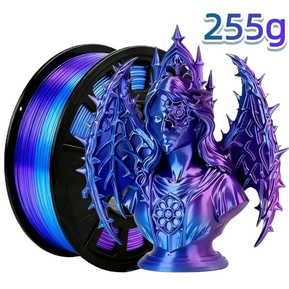 Dual Color Two-Tone PLA Filament 1.75mm 250g 9 Color Options High Precision ±0.02mm Vacuum Packed Gradient Effect Beginner Friendly Wide FDM Compatibility