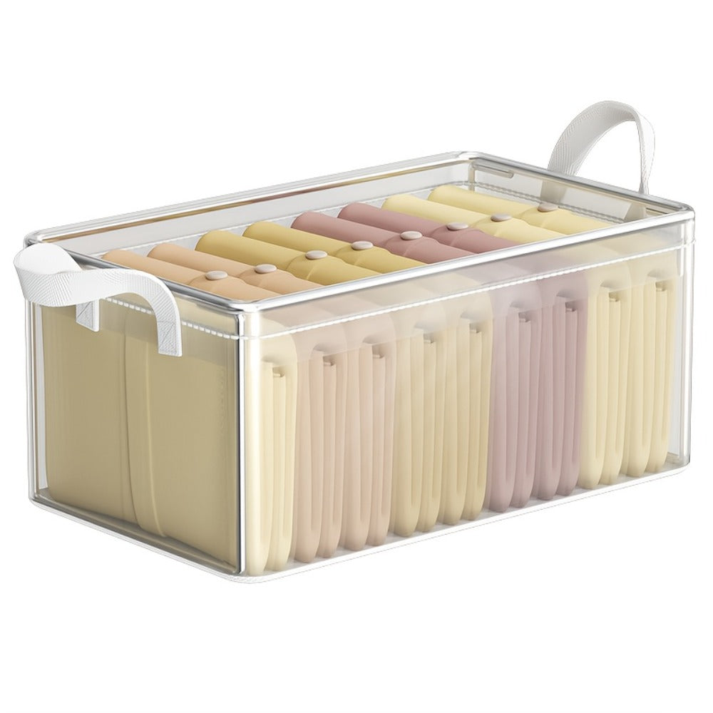 Storage Boxes Waterproof Steel Frame 26L Collapsible Fabric Bins for Clothing Household Sundries Closet Bedroom Organization Space Saving Home Storage Containers with Lid