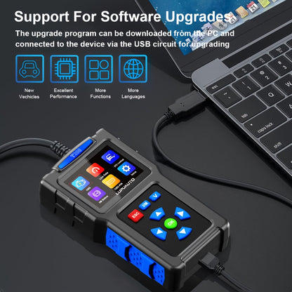 OBD2 Scanner Diagnostic Tool Plug and Play Read Clear Engine Codes Live Data I/M Readiness VIN Auto Detect 14 Languages for All OBDII Cars Since 1996 T200 T300